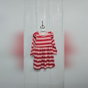 NWT 3/4 Red and White Striped Kids Dress